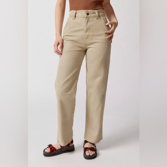 NWT Dickies Women’s Canvas Carpenter Pant 04 Stonewashed Desert Sand workwear - Picture 2 of 12